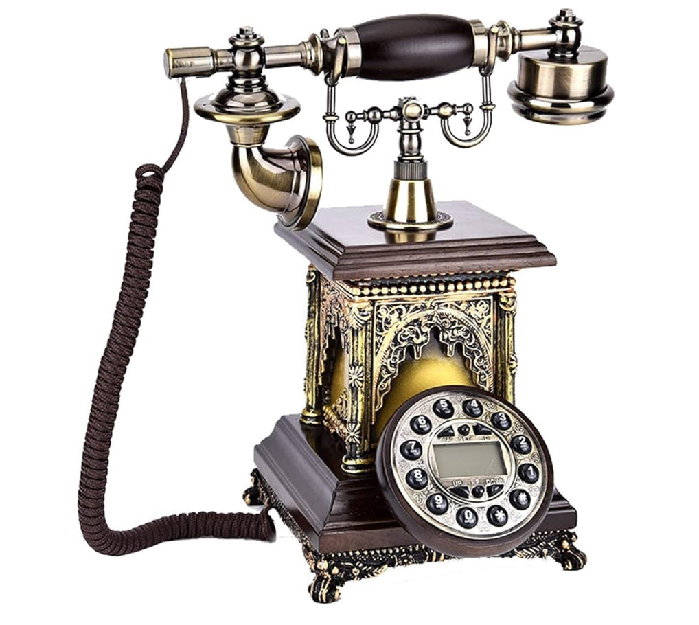Victorian Ornate Brass Telephone Décor