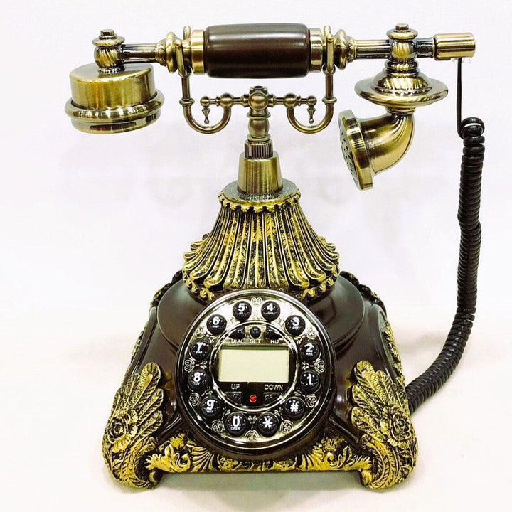 Vintage Brass Royal Dial Telephone Décor