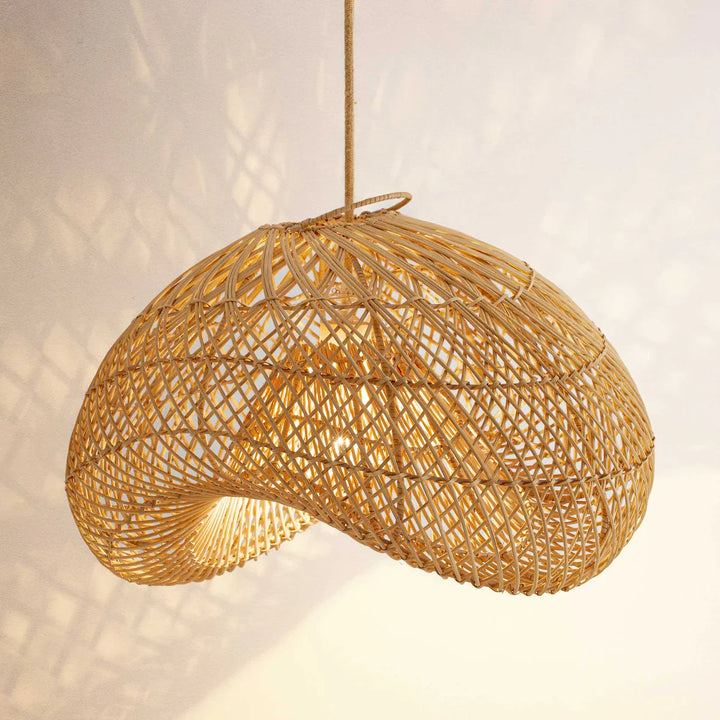 Woven Natural Bamboo Pendant Light