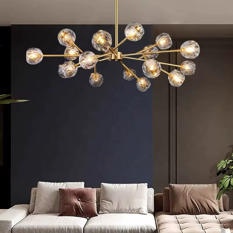 Modern Gold Branch Chandelier