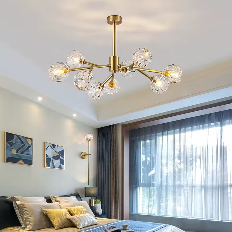 Modern Gold Branch Chandelier