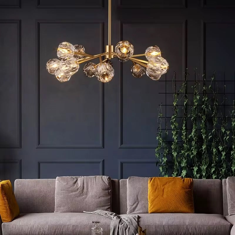 Modern Gold Branch Chandelier