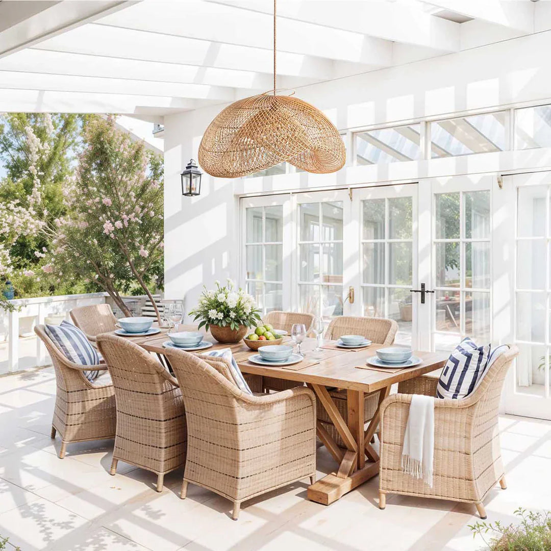 Woven Natural Bamboo Pendant Light