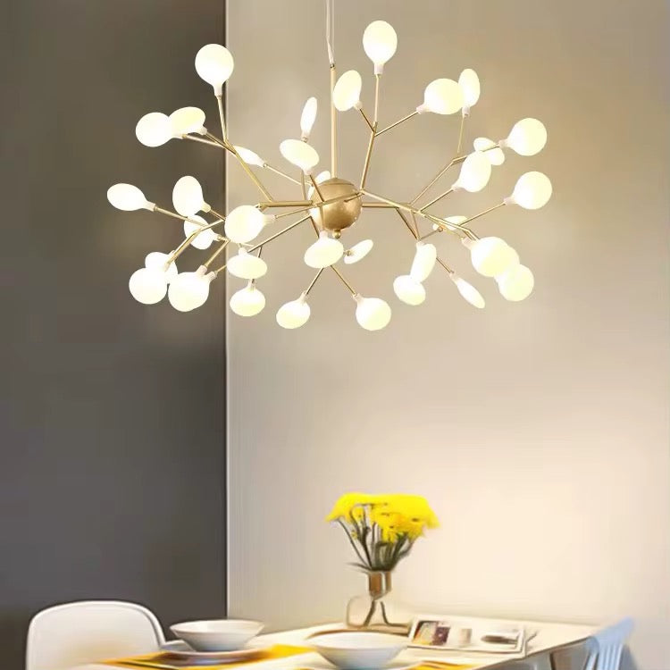 Modern Gold Globe Branch Chandelier