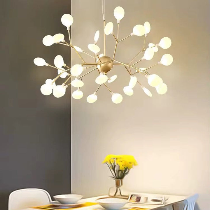 Modern Gold Globe Branch Chandelier