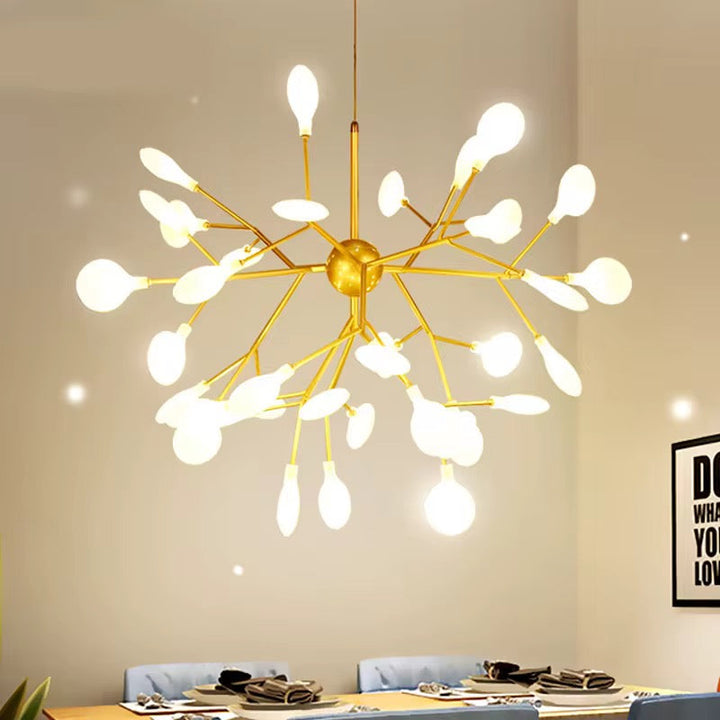 Modern Gold Globe Branch Chandelier