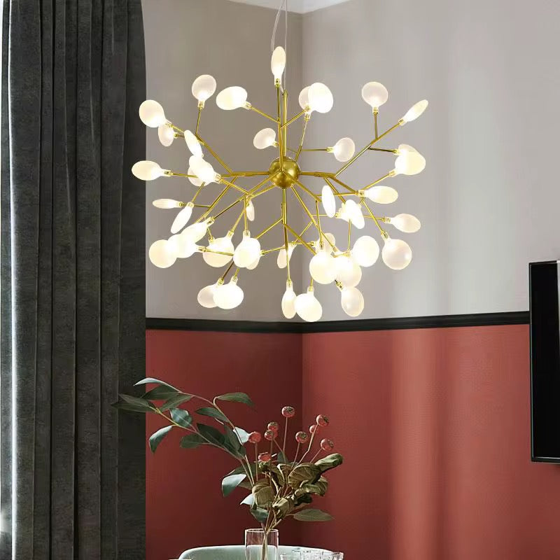 Modern Gold Globe Branch Chandelier