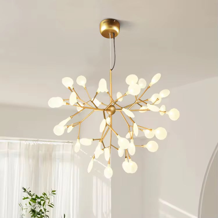Modern Gold Globe Branch Chandelier