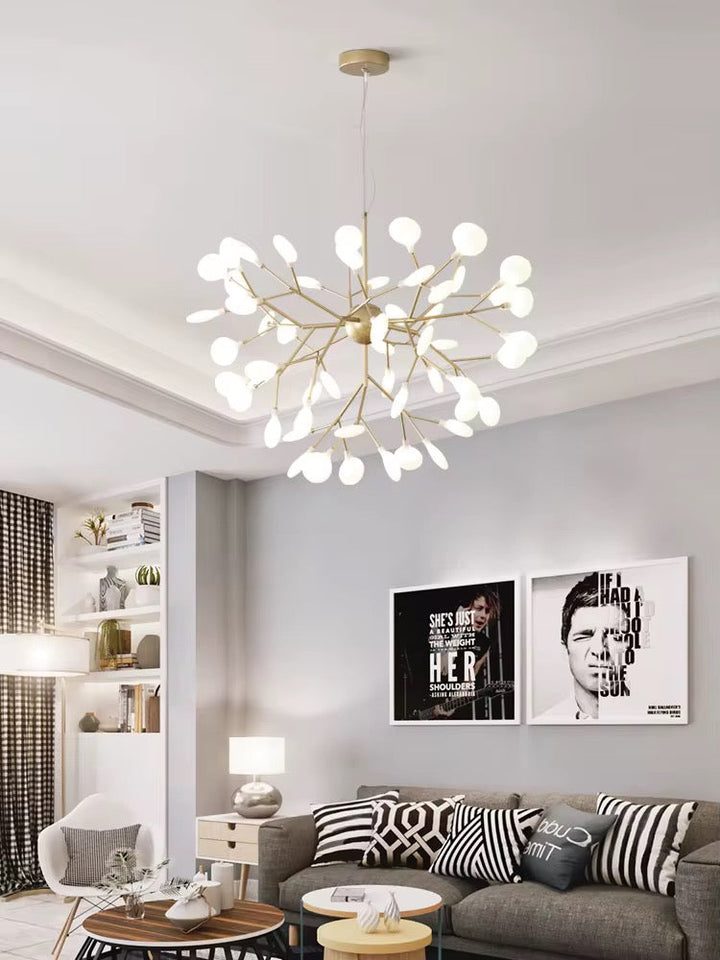 Modern Gold Globe Branch Chandelier