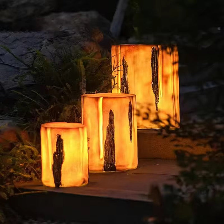 Outdoor LED Log Floor Light