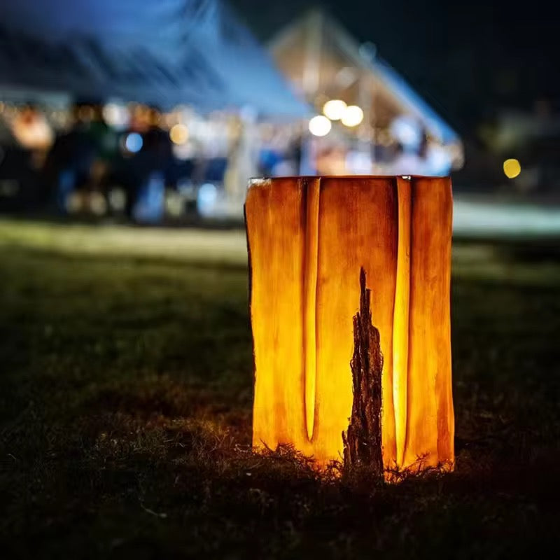 Outdoor LED Log Floor Light