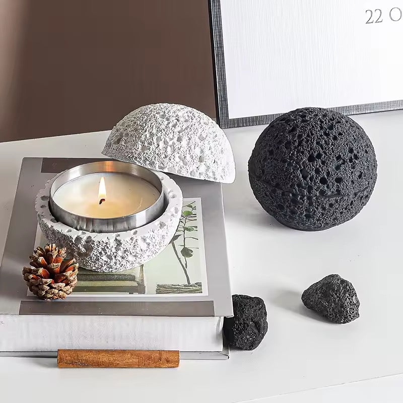 LavaTray - Volcanic Stone Ashtray with Lid