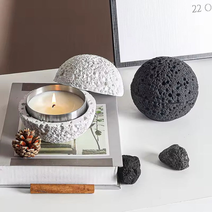 LavaTray - Volcanic Stone Ashtray with Lid