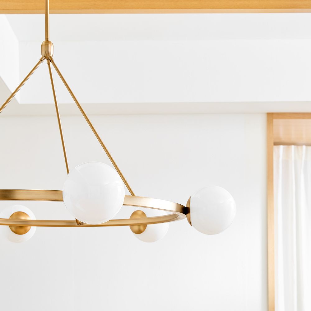 Modern Ring Globe Chandelier