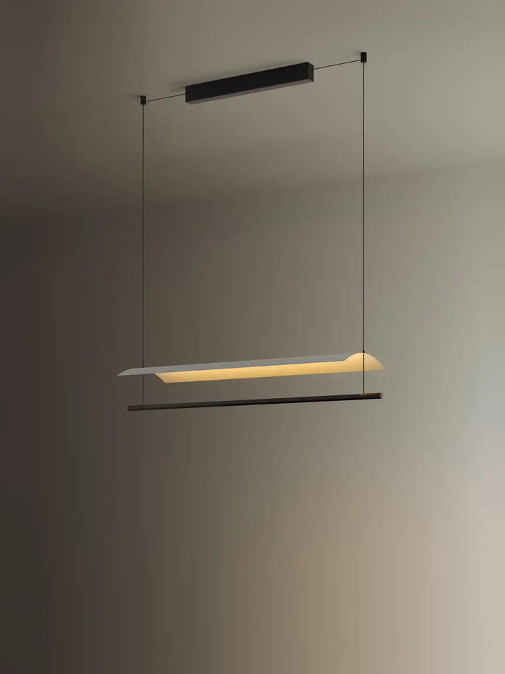 Indirect light Modern Linear Pendant Light with metal reflector