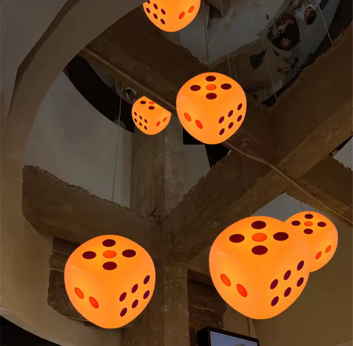 Dice Pendant Cluster Light