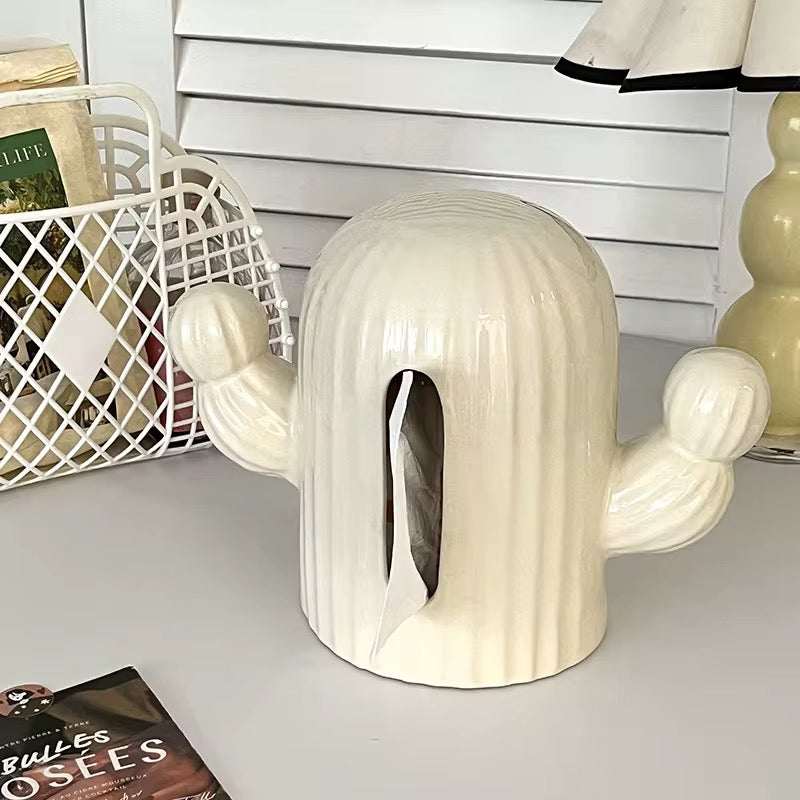 Cactus Design Tissue Box Cover