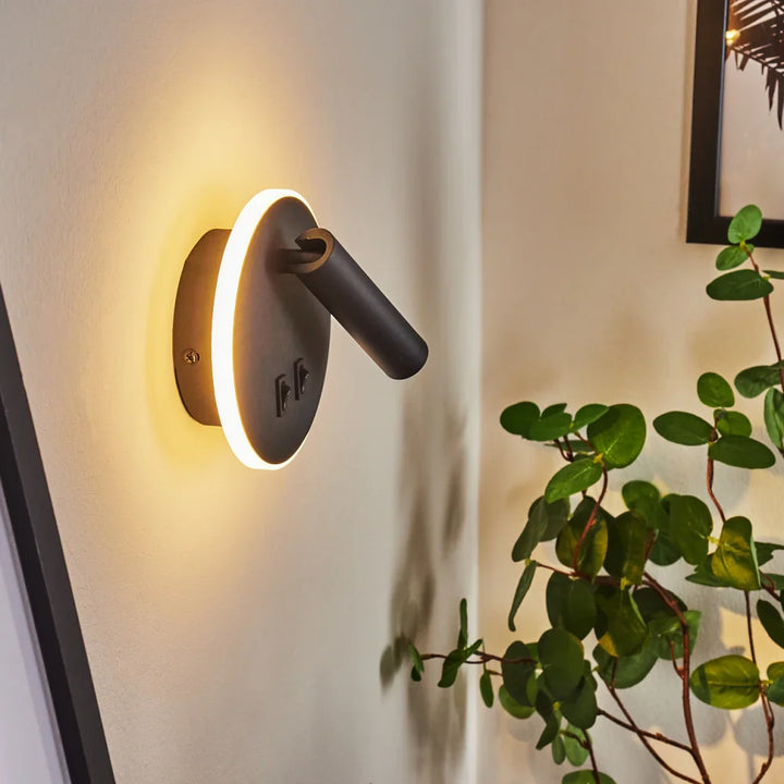 Modern Adjustable Wall Spotlight with Switch