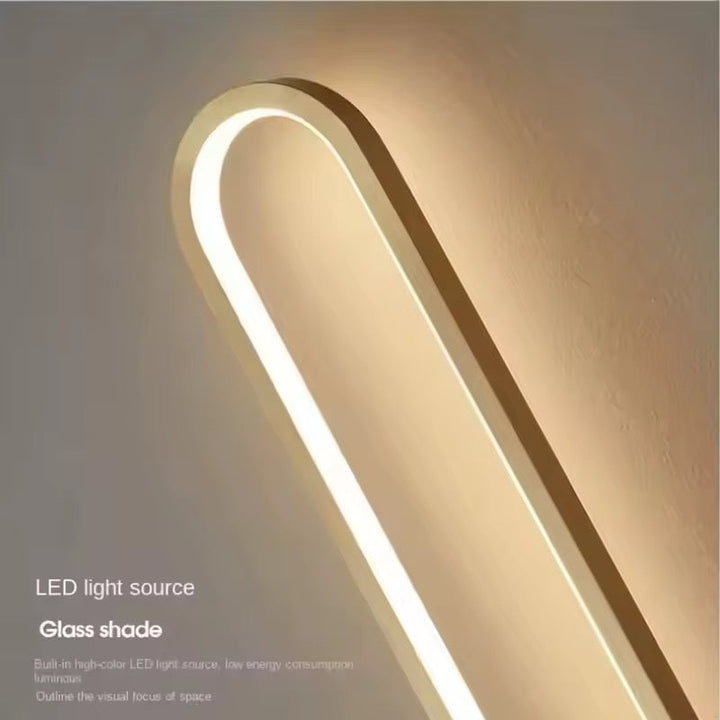 Modern Vertical Gold Wall Light