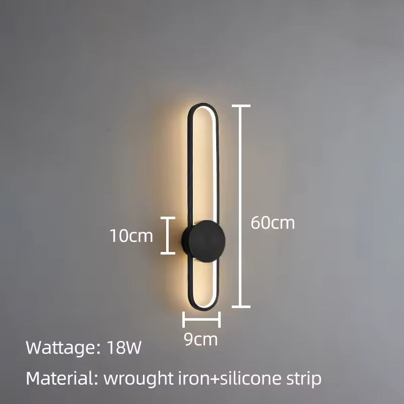 Modern Vertical Gold Wall Light