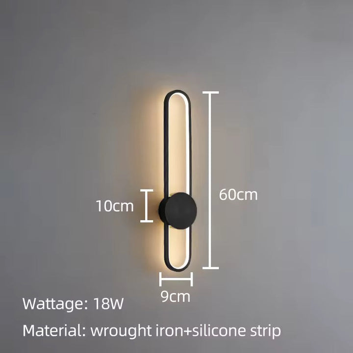Modern Vertical Gold Wall Light
