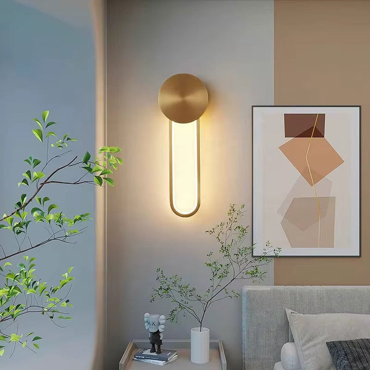 Modern Gold Vertical Wall Light