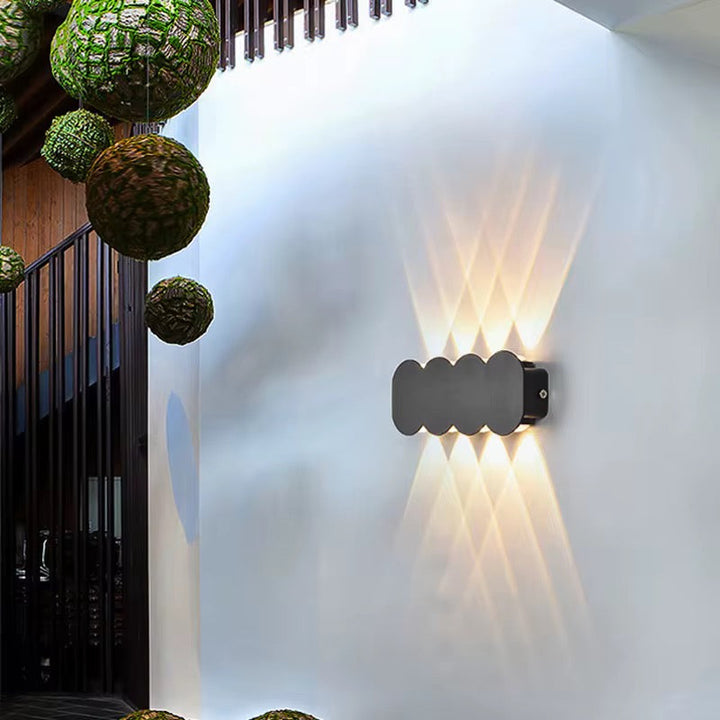 Modern Black Outdoor Wall Light