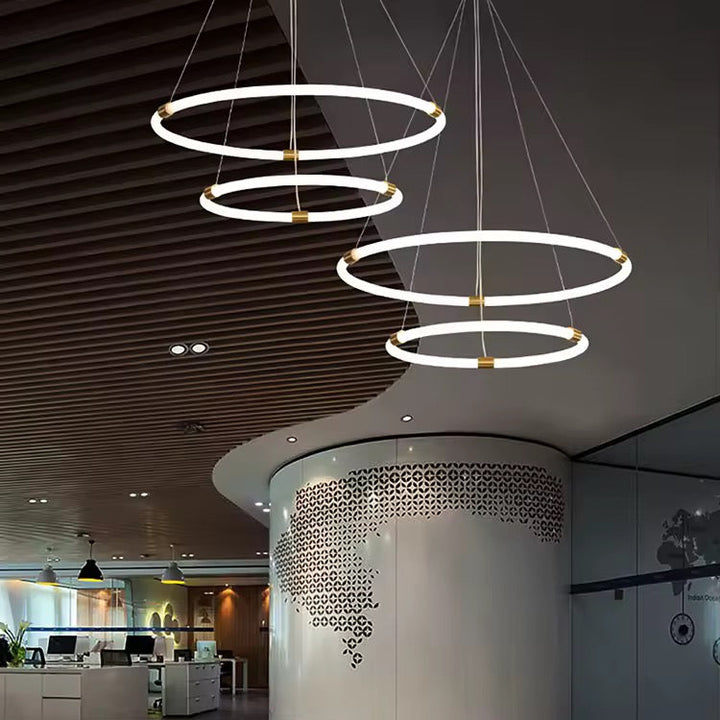 Modern LED Ring Chandelier