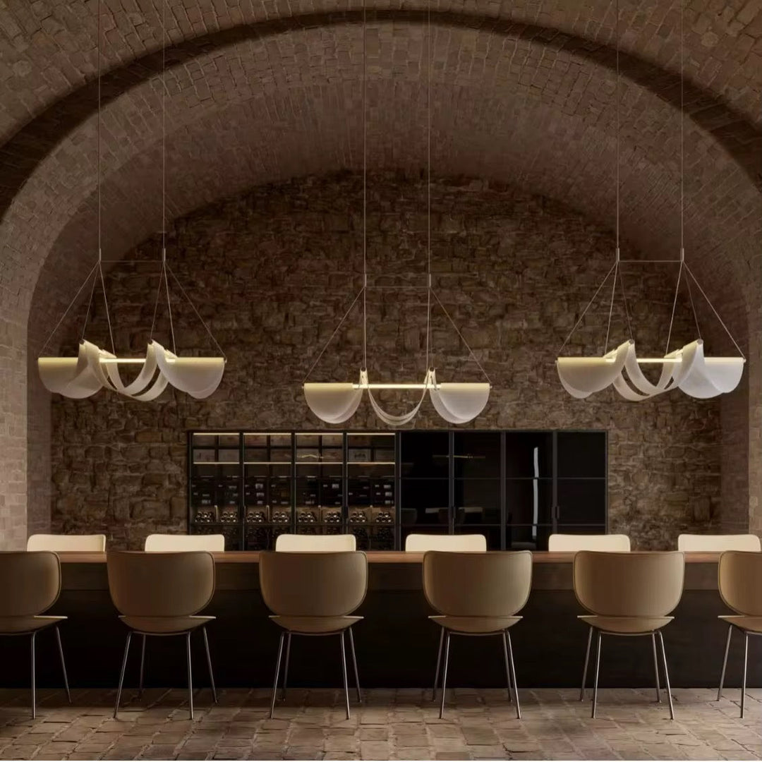 Ribbon Wave Pendant Light