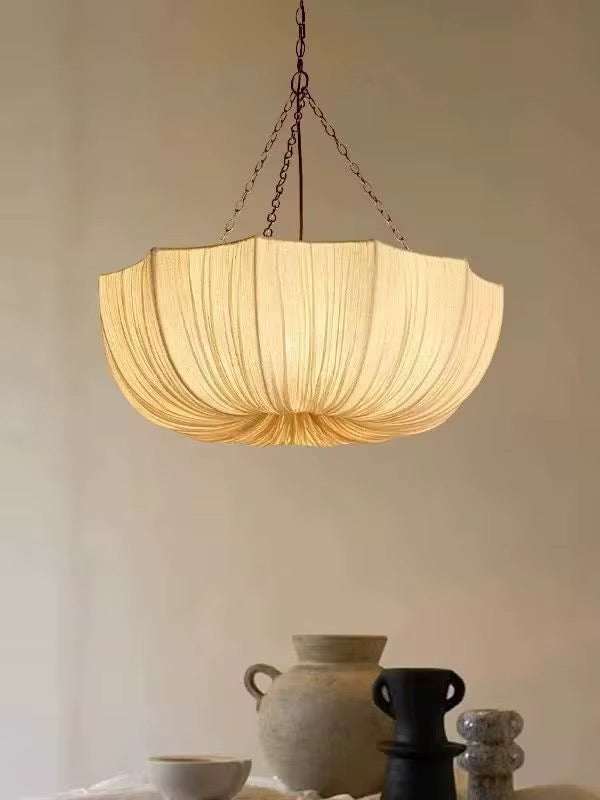 Lunara Pendant - Fabric Bowl Chandelier