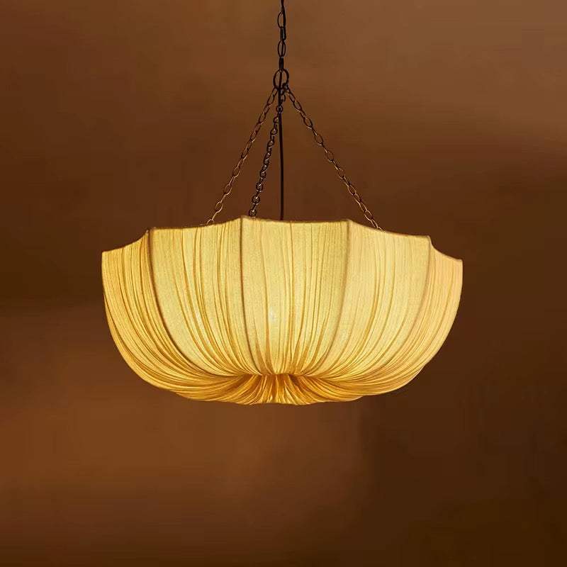 Lunara Pendant - Fabric Bowl Chandelier