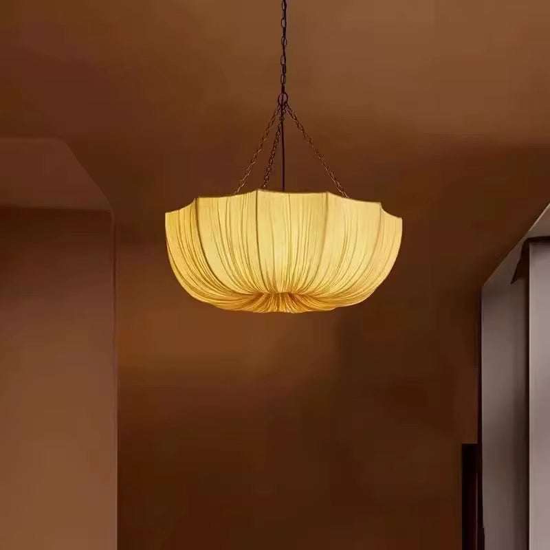 Lunara Pendant - Fabric Bowl Chandelier