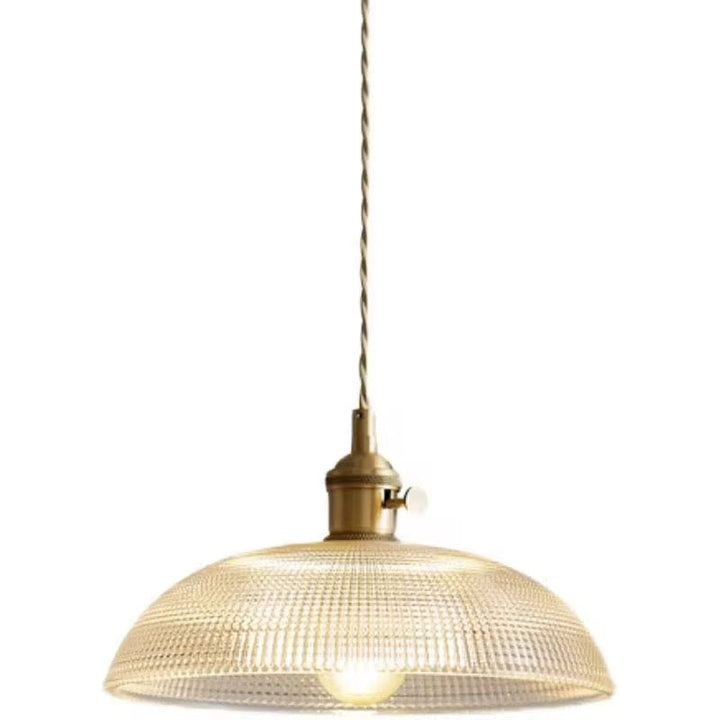 Vintage Glass Dome Pendant