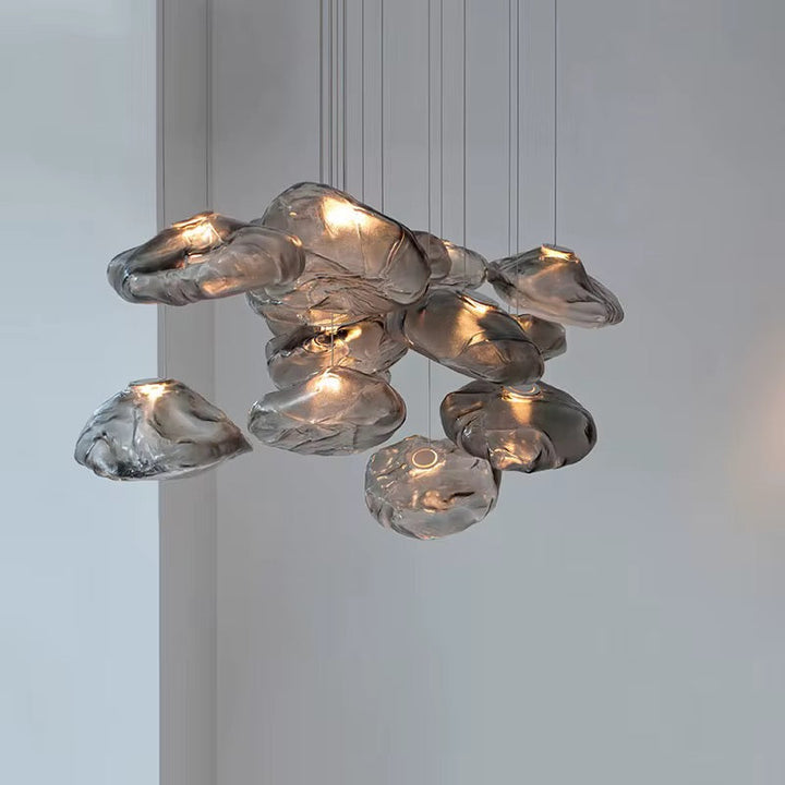 Smoky Glass Cloud Pendants