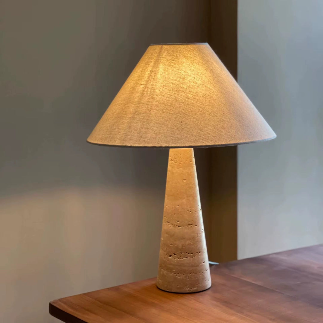 Cone Stone Table Lamp