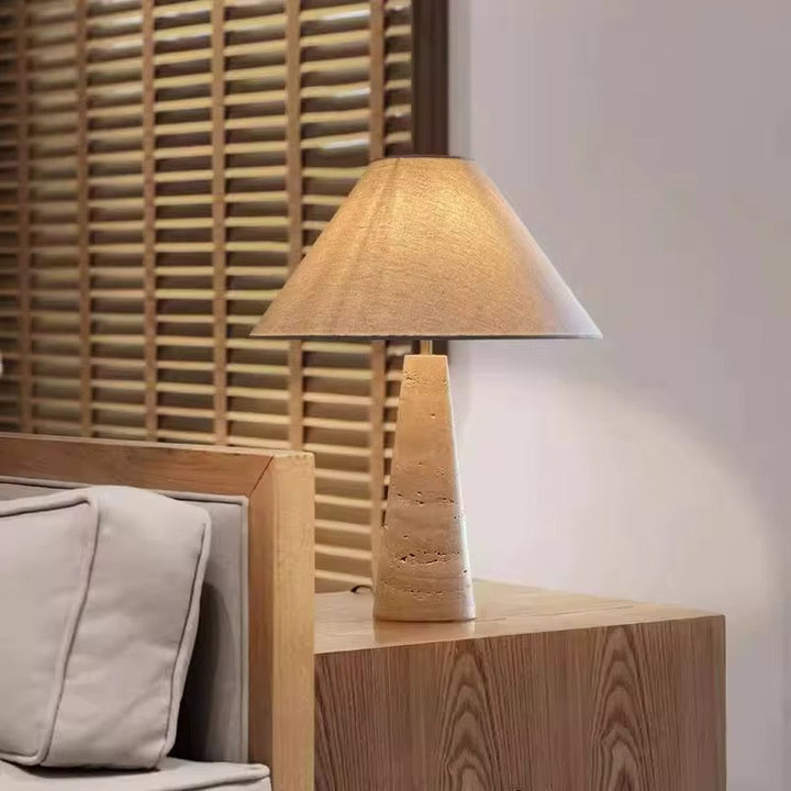 Cone Stone Table Lamp