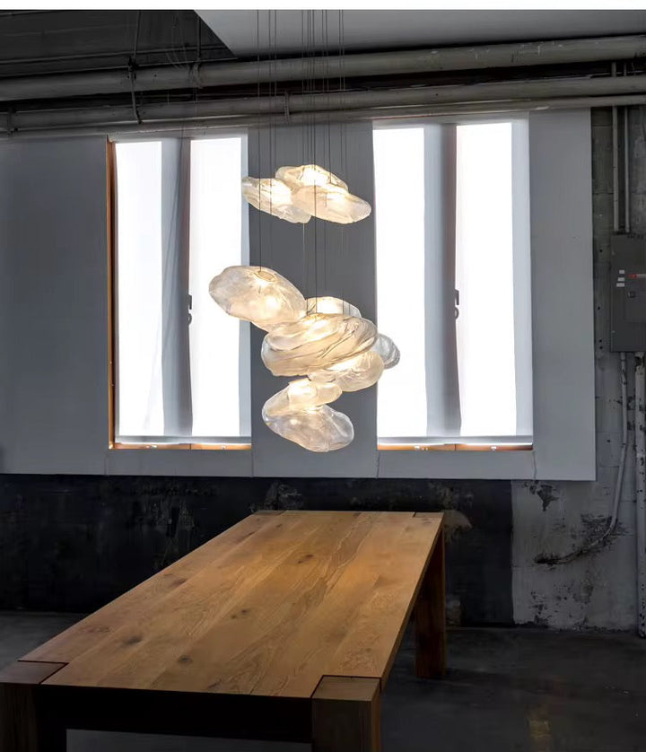Smoky Glass Cloud Pendants