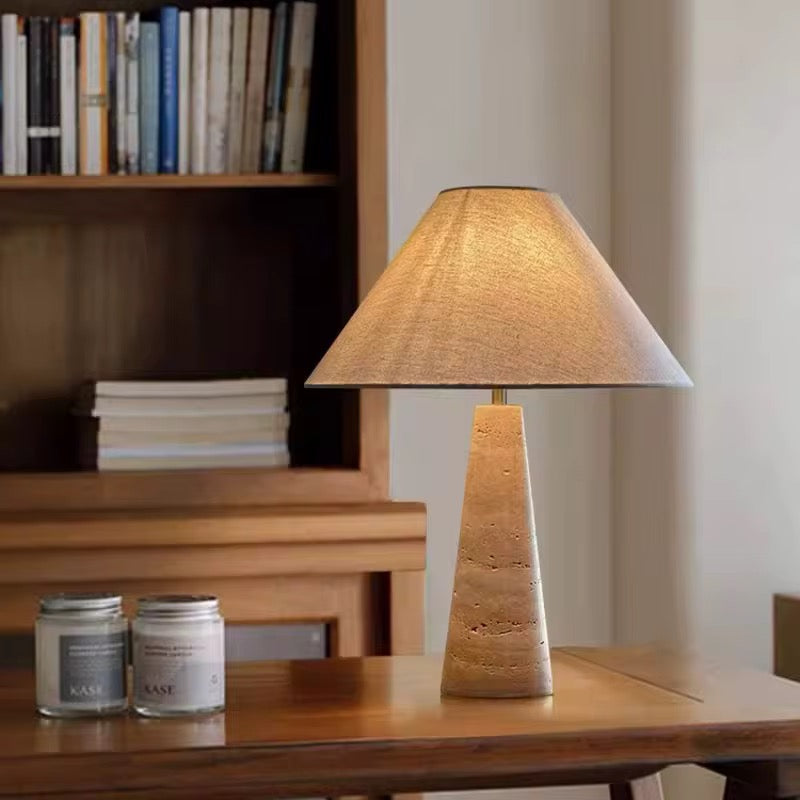 Cone Stone Table Lamp