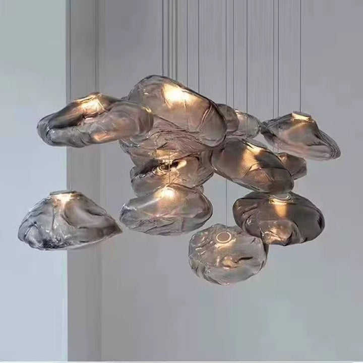 Smoky Glass Cloud Pendants