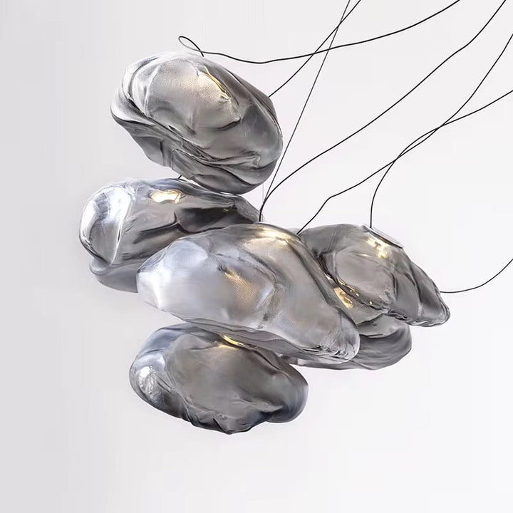 Smoky Glass Cloud Pendants