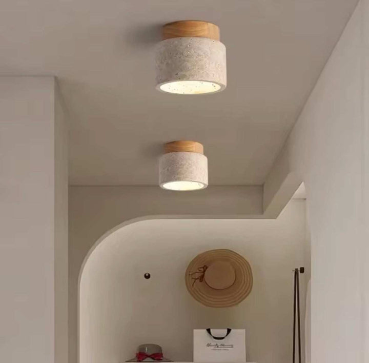 Minimalist Concrete Ceiling Spotlight