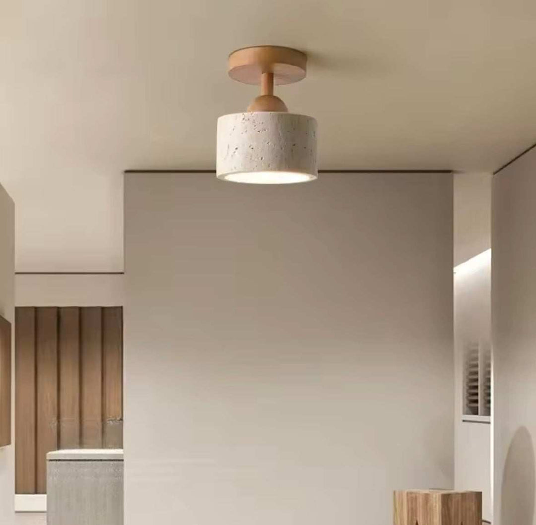 Minimalist Concrete Ceiling Spotlight