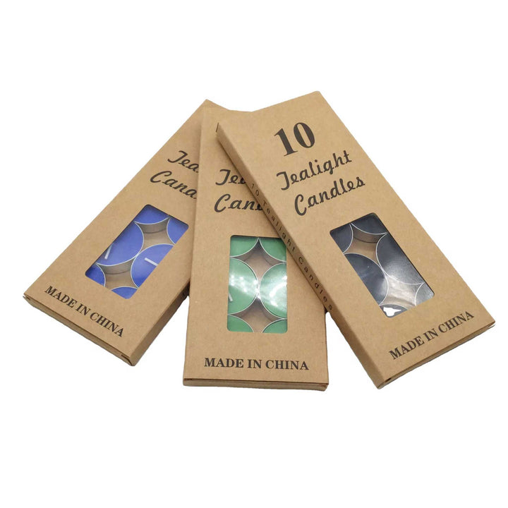 Colored Tealight Candles Set of 50 ( 5 packs )