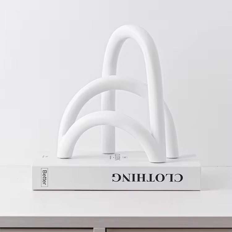 Modern Black or White Arch Sculpture