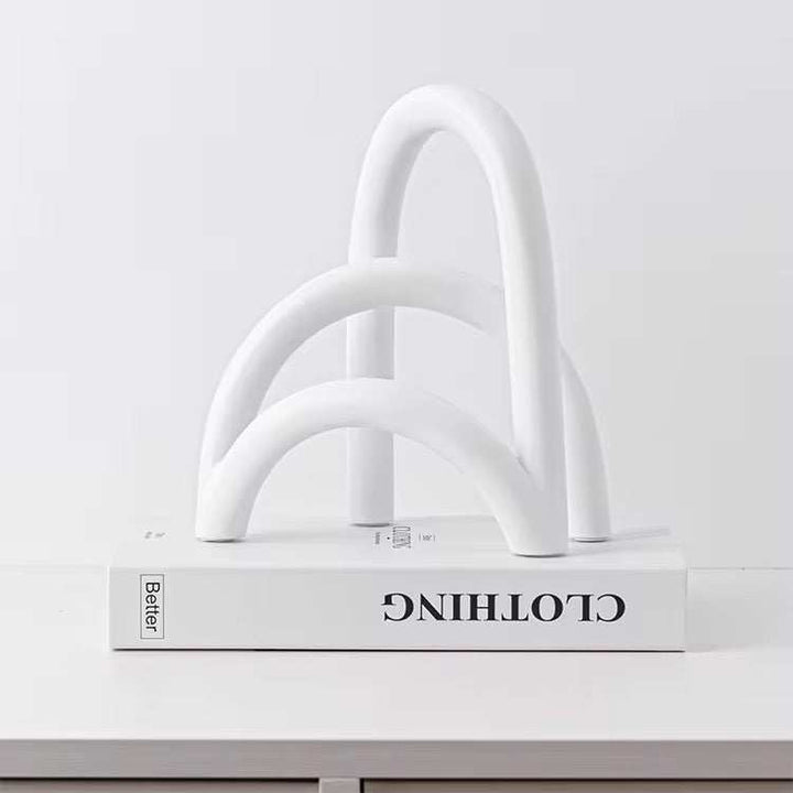 Modern Black or White Arch Sculpture