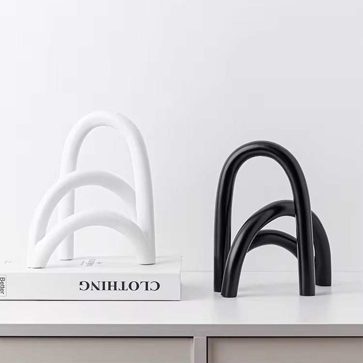Modern Black or White Arch Sculpture