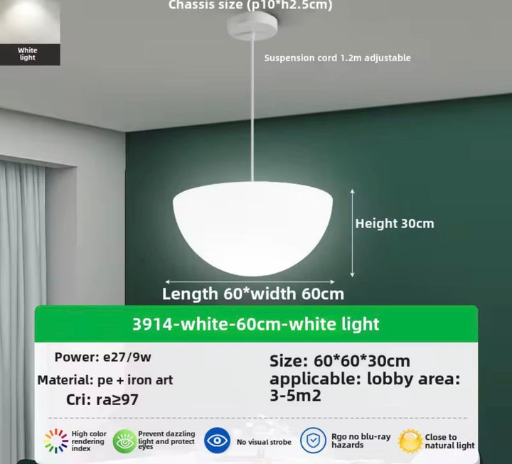 Minimal Bowl Pendant Set