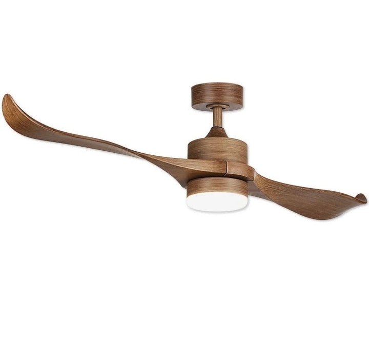 Rustic Wooden Ceiling Fan with Integrated Light