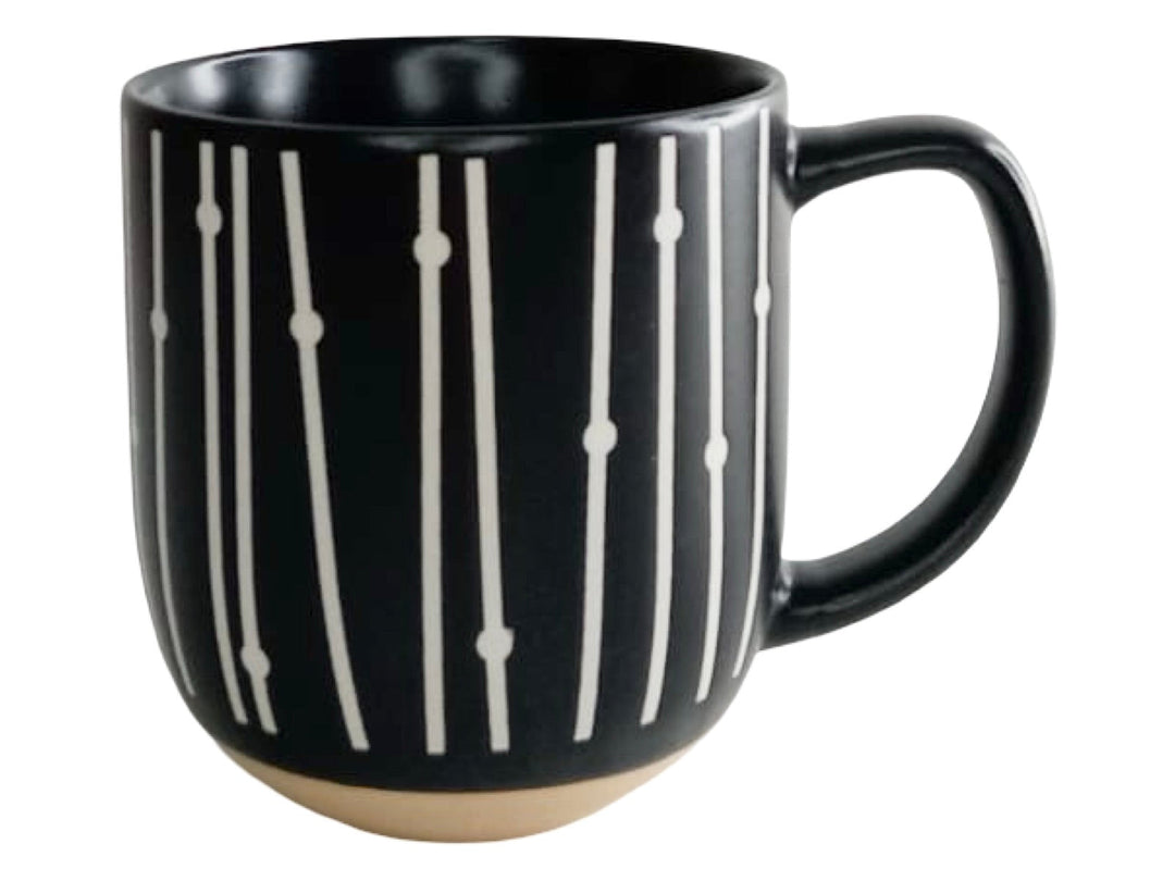 Black & White Geometric Mug Set of 4