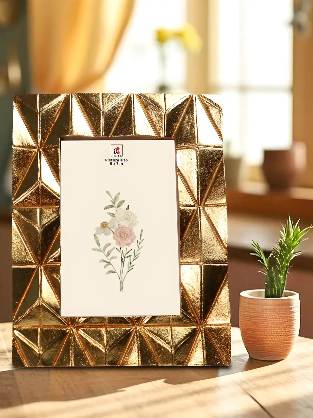 Antique Gold Ornate Photo Frame